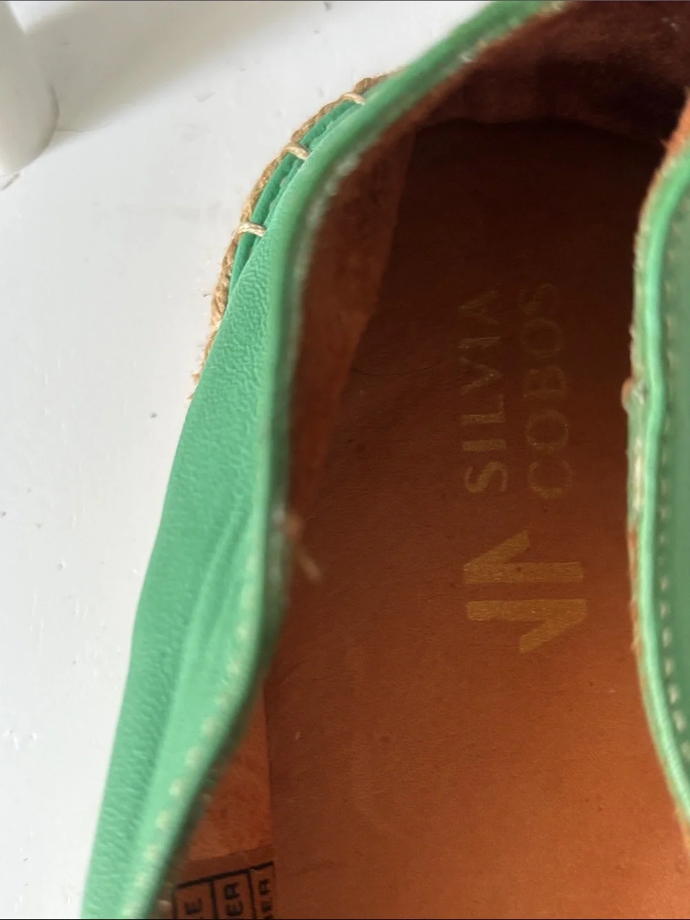 NWOT Green Espadrille Flats with Gold Fringe Detail - Women